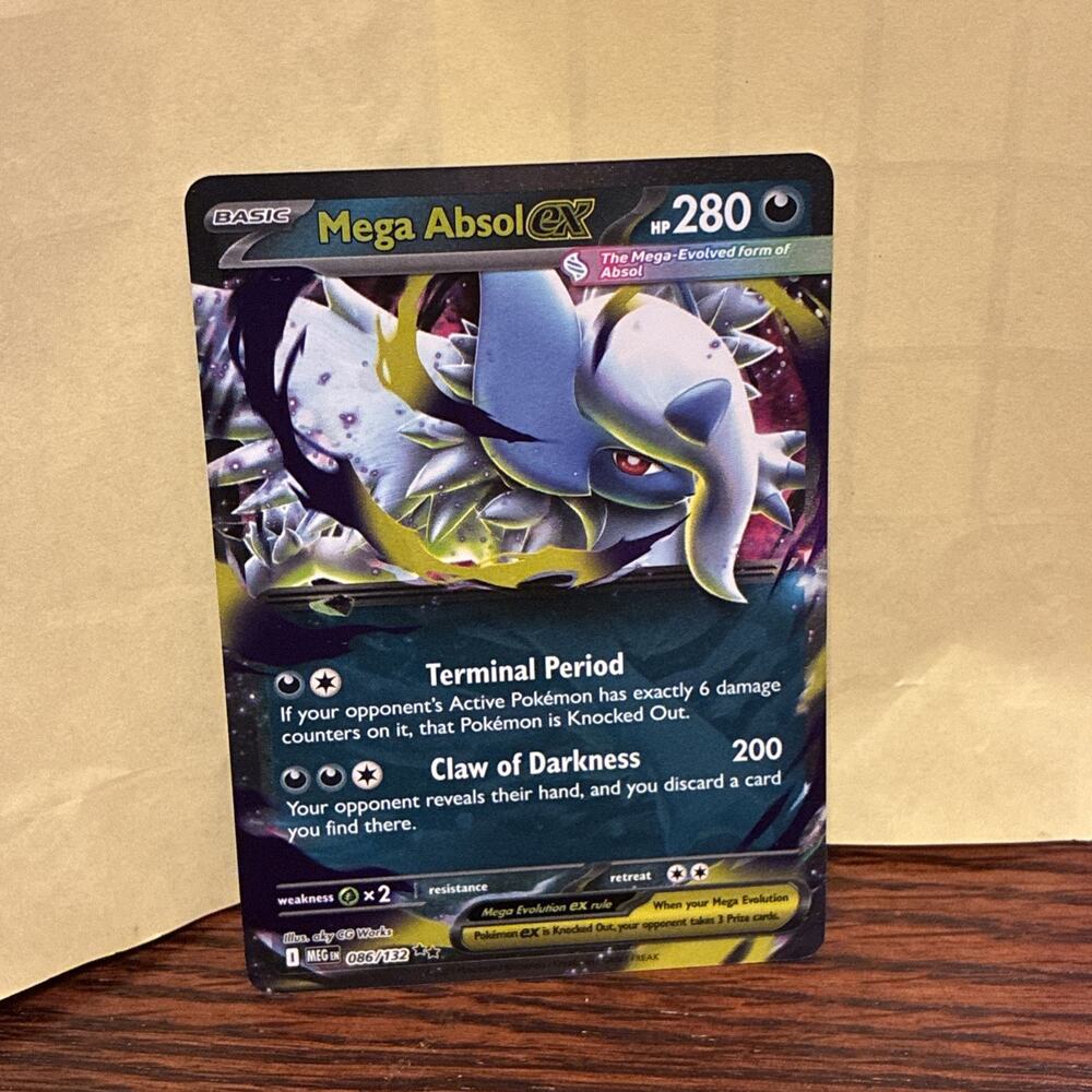 Mega Absol ex 086/132 Double Rare Holo Pokémon ME01: Mega Evolution - LP Pk0040